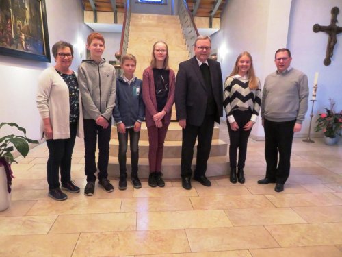 Gruppenbild im Bischofshaus