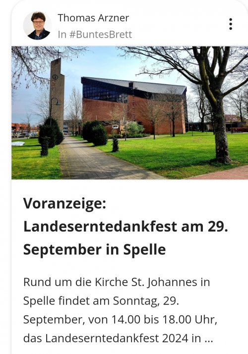 Niedersächsisches Landeserntedankfest in Spelle