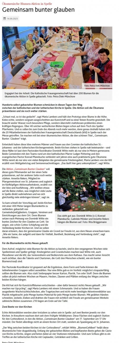 Artikel im Kirchenboten