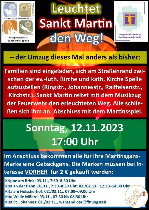 Gebäckgänse-Verkauf für St. Martinsumzug Spelle